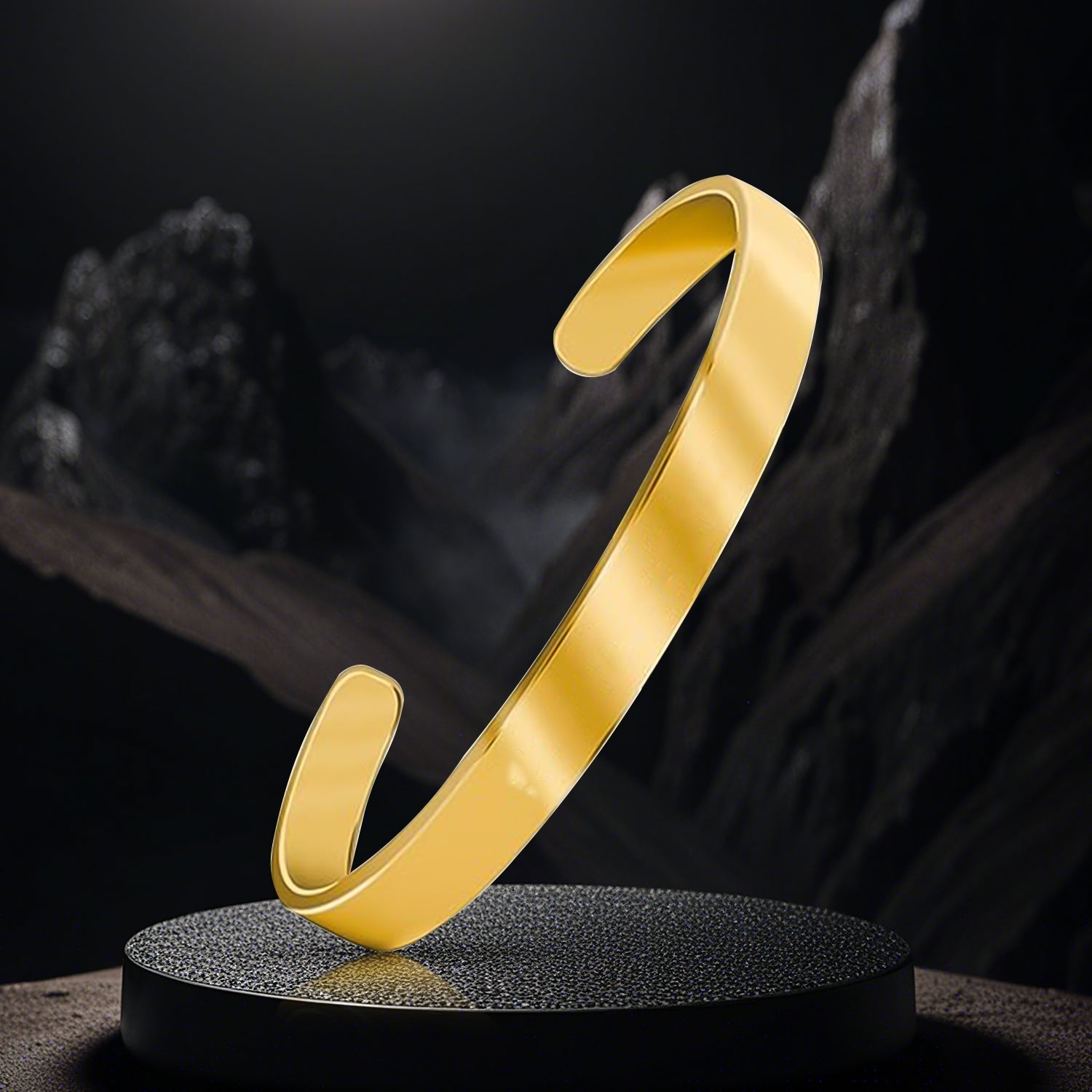 Radiant Loop Designer Gold Kada Radiant Loop Designer Gold Kada